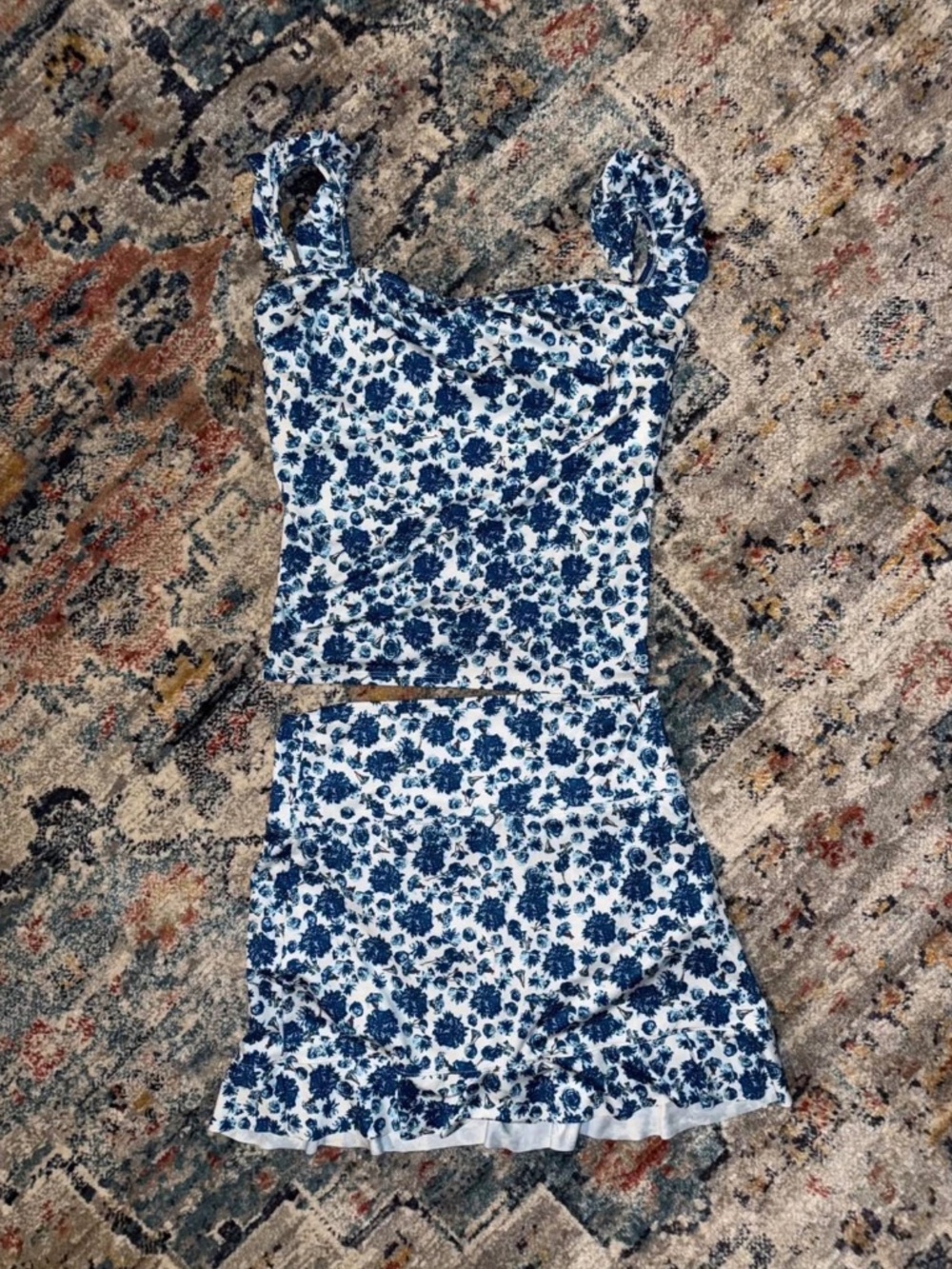 Albion Fit Santorini Swim top and swim skirt XL